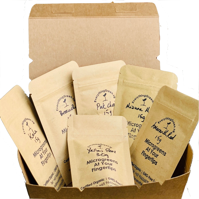 microgreens recommended by Luke Coutinho, everything green, free shipping, mothers day gift, singapore, sample microgreen packs, hamster organic food, seeds for hamsters